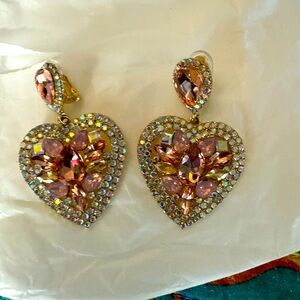 Clip on Heart earrings